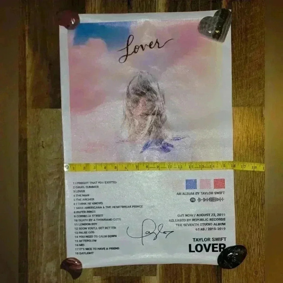 Other - 16x24 Taylor Swift's  Lover Albumn Canvas Poster Unframed